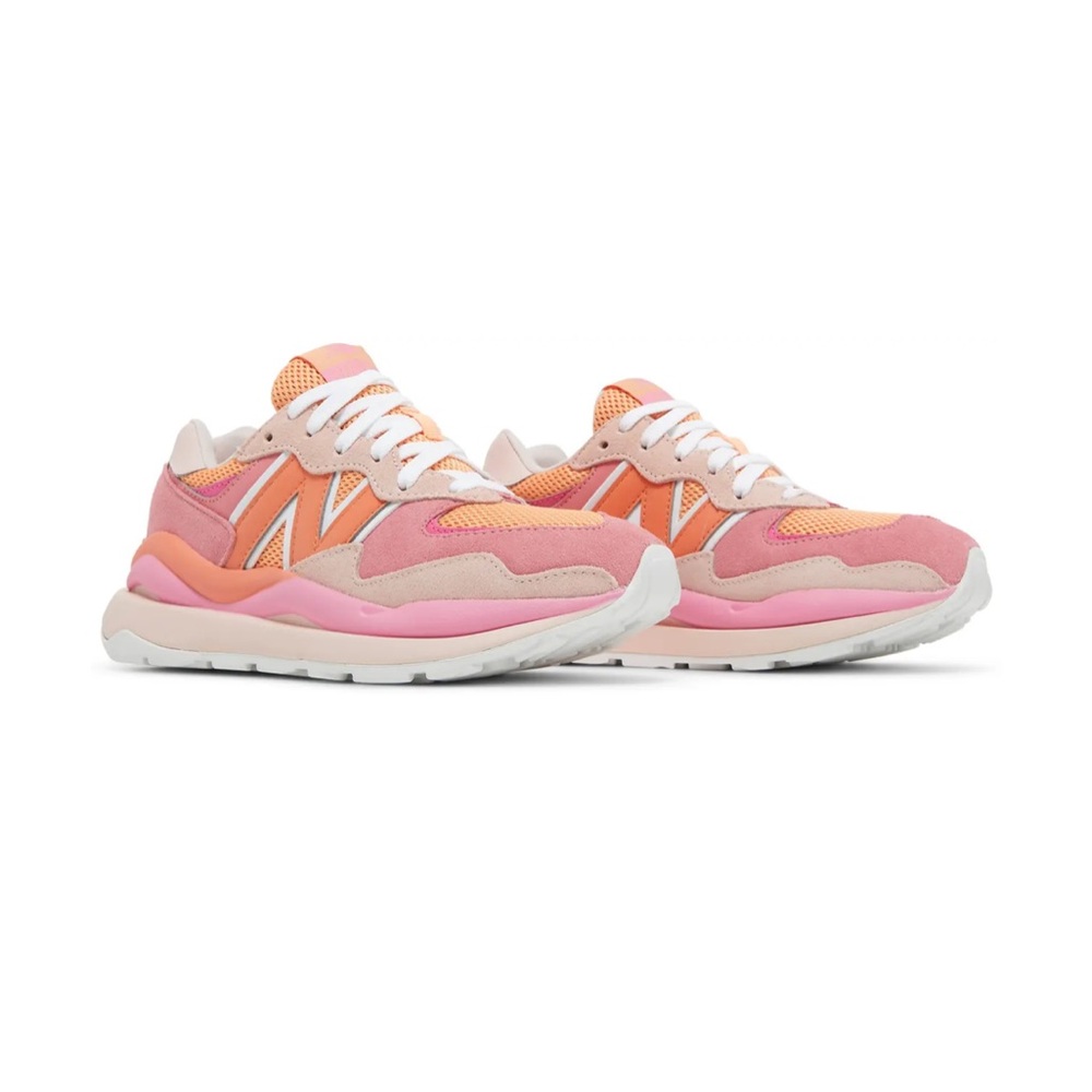 New Balance Women's Pink and Orange 57/40 sneaker